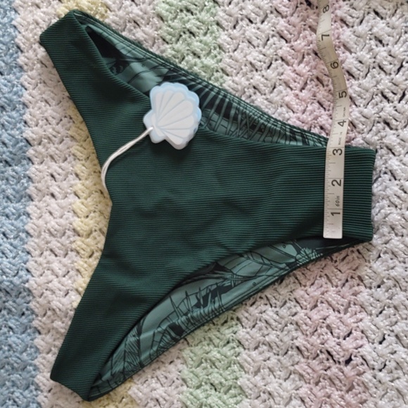 NWT Popflex Large Green Ribbed Bikini Bottom - Picture 5 of 11